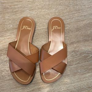 JCrew Brown Sandals
